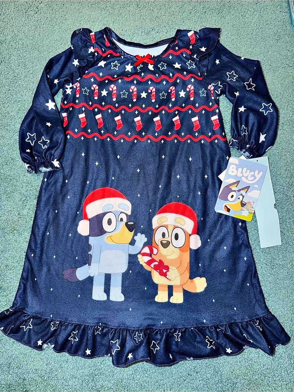 Bluey Christmas Character Nightgown!
